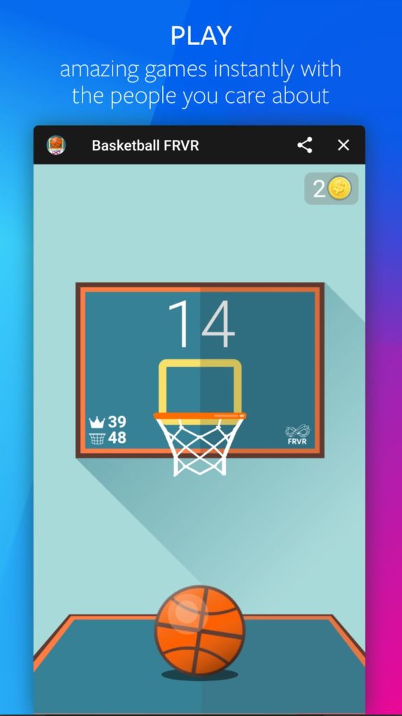 facebook gaming app